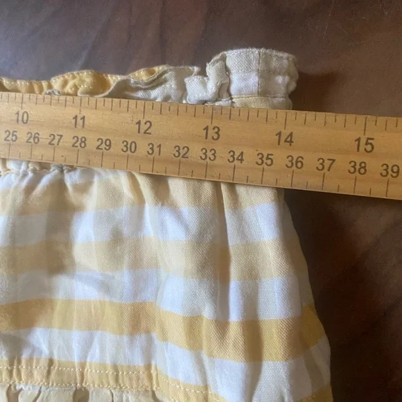 Madewell Tie-Front Paperbag Midi Skirt Size Small Ombré Gingham 100% Cotton - Picture 3 of 6